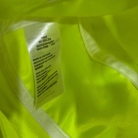 Hurley Kids Neon Yellow Swim Rashguard Set 18m - Picture 7 of 15